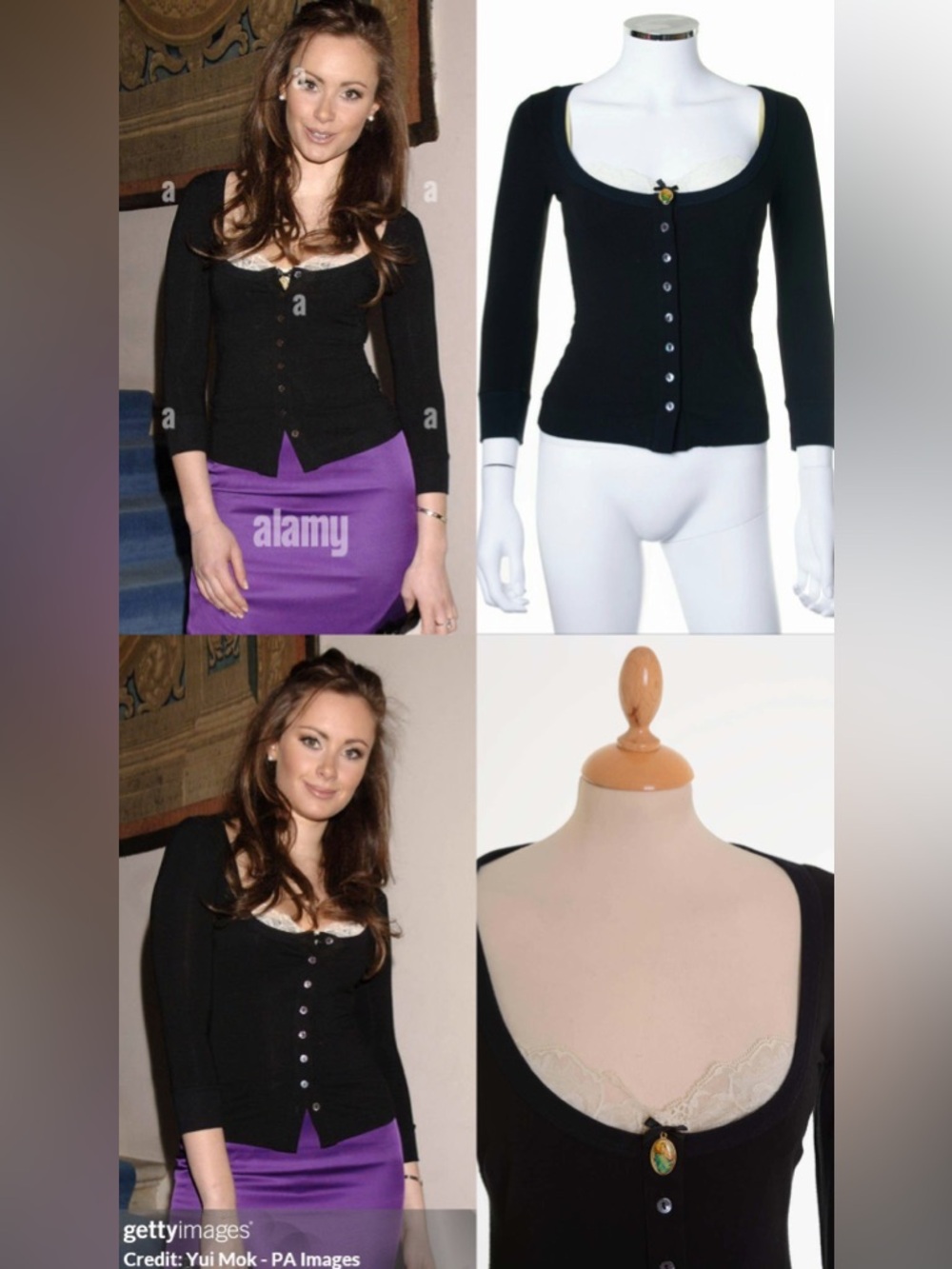 Dolce & Gabbana iconic vintage virgin mary button up with lace underlay